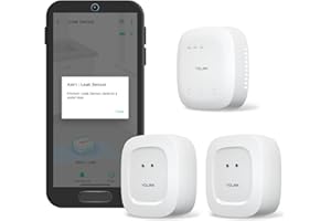 YoLink SpeakerHub & Two Water Leak Sensors Starter Kit – Plays Tones/Sounds, Spoken Messages, LoRa-Powered ¼ Mile Range