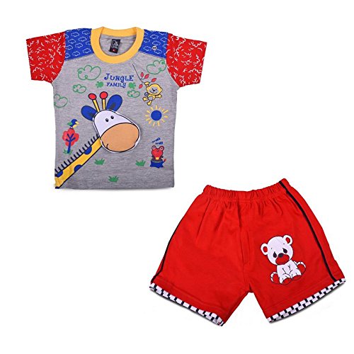 LK Vyapaar Kidswear Graphic Print Red Tshirt Pant Combo Set Outfits for Boys Girls 0 Months-2 Years RS.399 (66.00% Off) - Amazon