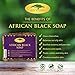 (16 oz) Raw African Black Soap with Coconut Oil and Shea Butter - Body Wash, Shampoo and Face Wash - Helps Clear Dry Skin, Acne, Eczema, Psoriasis - Authentic Organic Homemade Soap Bar from Ghana