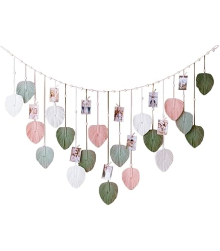 Miawtro Makramee Wandbehang 120x75cm - Boho Wandteppich In Grün Für Wohnzimmer Deko