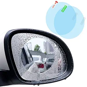 ibimble Waterproof Anti Fog Film Rain Proof Car Mirror for All Vehicles - Set of 2