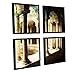 Produktbild ARTWall Kunstdruck auf Leinwand '4 Stück Ray Elana 's Roman Architektur quadratisch Set Floater gerahmt Leinwand 36x36 mehrfarbig