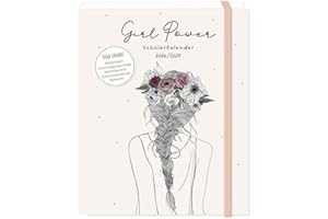 Schülerkalender 2024 / 2025 Girl Power: Terminplaner Hardcover