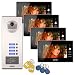 Produktbild Soter) Sicherheit® Wired 17,8 cm Zoll LCD Color Monitor 600TVL Kamera Video Tür Glocke Telefon Gegensprechanlage RFID-Karte Access Control Home Tor Eintrag Sicherheit Kit-System für 2–12 Familien Wohnungs