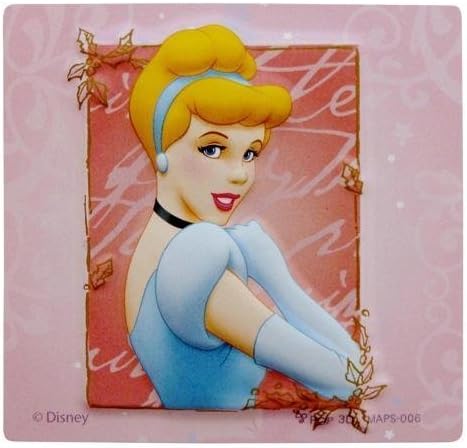 Disney 3D Fridge Magnets Square Pop Out - Cinderella - Design # 006