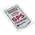bpa Car Warning GPS Tracker Alarm - 2 Pieces - 7x4cm 70x40mm (Brown)