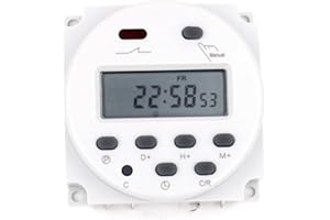 NOBRAND CN101A Relè LCD 10 A DC 12 V con timer programmabile digitale LCD