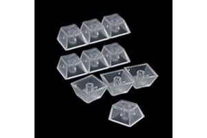 chenpaif 10 Pezzi Keycaps ABS Trasparenti Keycaps Meccanici della Tastiera Keycaps retroilluminati opachi