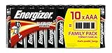 Sin sulfataciones Energizer - Pack de 10 pilas alcalinas Alkaline Power LR03 AAA, family pack