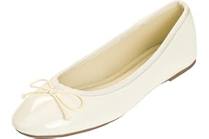 Feversole Women's Macaroon Colorful Memory Foam Cushion Patent Ballet Flat,Mémoire coloré Macaron Coussin en Mousse de Femmes Ballerine de Brevets Plat