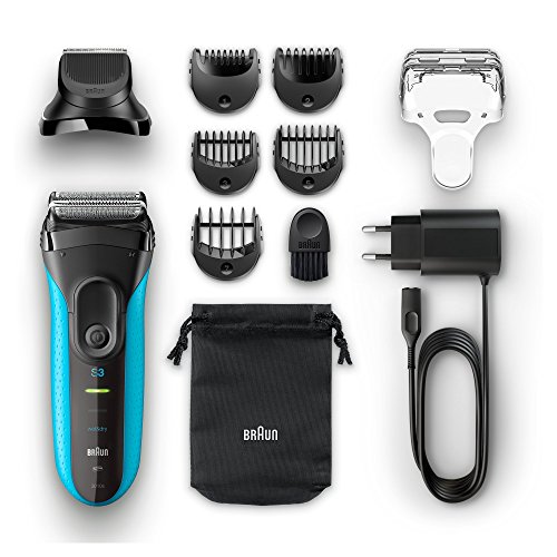 Braun Series 3 Shave&Style 3-in-1 Elektrischer Rasierer 3010BT, mit Präzisionstrimmer, blau/schwarz - 5
