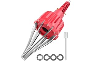 STEEIRO Achsmanschetten Spreizer,Druckluft Achsmanschettenspreizer,Montagekegel Achsmanschetten Radlager Pneumatischer KFZ Werkzeug für Manschettendurchmesser (20-120mm）