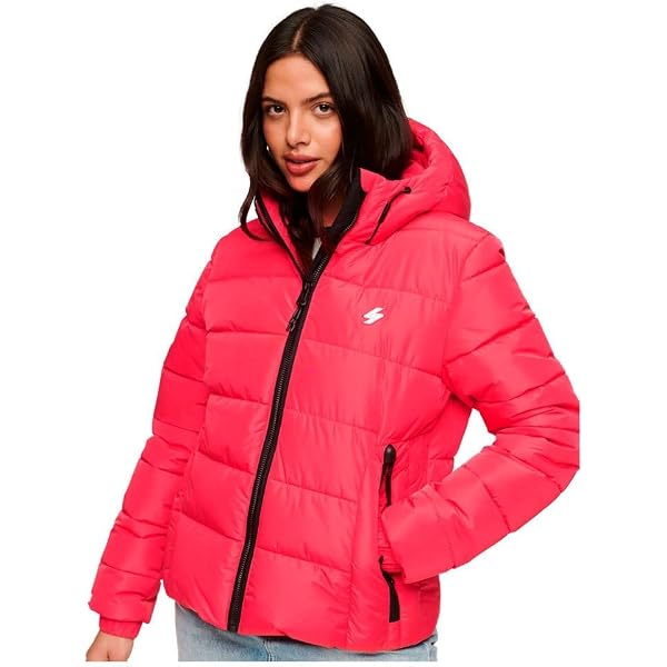 Superdry Code Trekker Jacket – Giacca Da Donna Rosa Attivo (Active Pink), Taglia 40, Stile Sportivo E Invernale