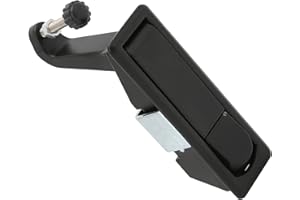 TISSTING Loquet à Compression en Alliage de Zinc Non Verrouillable pour Coffre à Outils Serrure de Valise Serrure à Gâchette pour Coffres à Outils de RV Armoires de Navire Loquets de Bagages(Le noir)