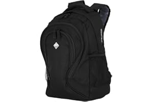 travelite Handgepäck für Reise, Freizeit und Sport, Gepäck Serie BASICS Daypack: Funktionaler Rucksack, 41 cm, 22 Liter, schwarz
