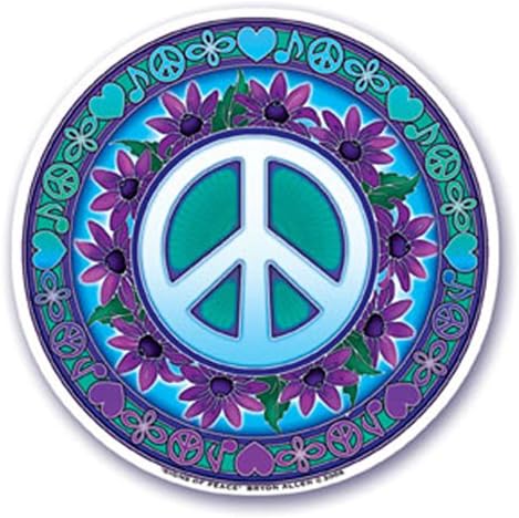 Mandala Arts2-sided Window Stickers "Signs of Peace"