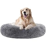 Donut Haustierbett Rund - Waschbares Plüschbett Für Hunde & Katzen