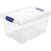 AC - Transparent Plastic Sorting Box No. 1 - Container for storing Books, Clothes, Blankets - Capacity 16 liters - Approximat