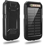 Xnuoyo 10000mAh Solar Charger Waterproof Dual USB Solar Power Bank Portable Charger