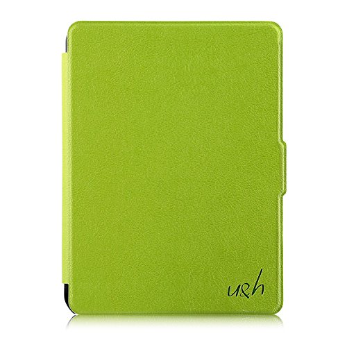 Tolino Shine 2 HD Hülle – eReader Slim Case Schutzhülle Tasche Etui mit Ruhemodus u. Magnetverschluss von u&h, in Grün - 2