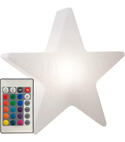8 Seasons Design Shining Tree 3D LED-Weihnachtsbaum – 55 Cm, 15 Farben, IP44, Für Innen & Außen