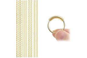 NZEXLYVA 8 Pcs Ring Size Adjuster for Loose Ring, Ring Tightener for Loose Rings, 4 Sizes Invisible Silicone Ring Reducer to Make Rings Smaller, Ring Clips Make Ring Smaller Without Resizing