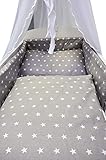 Wunderschönes Gitterbettchen für Ihren kleinen Schatz mit Matratze. Das Gitterbett kann zu einem Kinderbett umgewandelt werden. Hergestellt aus hochqualitativem Buchenholz. Drei herausnehmbare Stäbe, mit 3 -stufig verstellbarer Liegehöhe. Kann zu Juniorbett umgebaut werden.