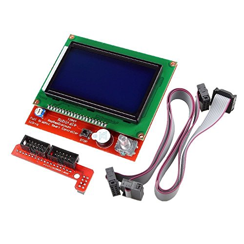 DollaTek 3D Printer Controller Kit Ramps 1.4 + Full Graphic Smart Display Controller + A4988 Stepper Motor Driver for RepRap (12864 LCD Full Graphic Smart Display Controller)