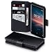 Produktbild Terrapin, Kompatibel mit Nokia 8 Sirocco Hülle, [ECHT LEDER] Brieftasche Case Tasche mit Standfunktion Kartenfächer und Bargeld - Schwarz