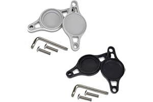 BCBF 2 PCS airtag bici airtag bicicletta porta airtag bici Staffa di Protezione AirTag Bicicletta può Essere Nascosto sotto Il Portaborraccia e Il Sedile impermeabile（nero + grigio）
