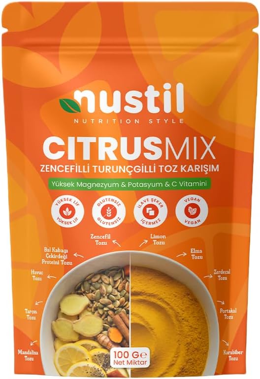 Nustil Nutrition Style Citrus Mix Turunçgilli Toz Karışım 100g