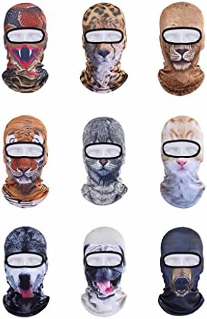 VERTAST Balaclava Face Mask, 2017 3D Animal Active Full Face Mask for Skiing Cycling Motorcycling Helmet Liner Hiking Camping Neck Warmer