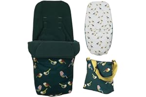 Cosatto Paquete de accesorios Giggle – Bolsa de cambio y saco para todas las estaciones, Birdland