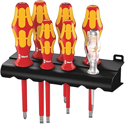 Wera Kraftform Plus / 05006148001 Jeu de tournevis 1601 i / 165 i VDE 7 pièces (Import Allemagne)