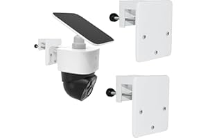 TEKCAM Zestaw 2 uchwytów na rynnę dachową kompatybilne z kamerami monitoringowymi Eufy Security SoloCam S340/SoloCam E30, bez konieczności wiercenia otworów, uchwyt na rynnę dachową, akcesoria do SoloCam