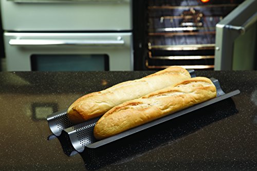 Master Class Crusty Baguette-Backblech, antihaftbeschichtet, Grau - 3