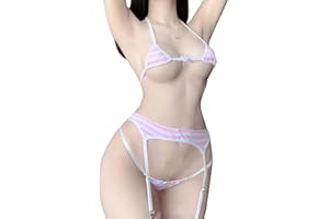 SNOMYRS Cosplay Lingeries Kawaii Anime mini bikini japońskie majtki, biustonosz, bielizna, podwiązka, paski, zestawy szelek