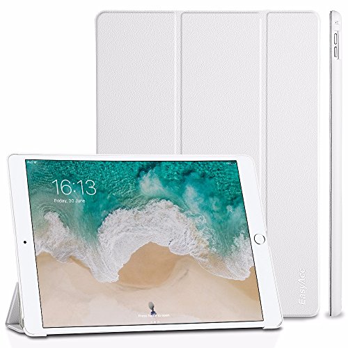 EasyAcc iPad Pro 12.9 2015 Hülle Case - mit Standfunktion und Automatischem Schlaf Funktion für iPad Pro 12.9 2015 (Modellnummer A1673 A1674 A1675) - Weiß, Kunstleder, Ultra Dünn