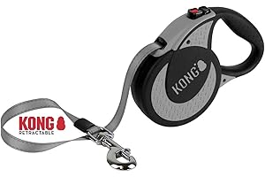 KONG ausrollbare Hundeleine in 5m Länge I Für sehr große & Starke Hunde bis 70kg I Größe XL I Hochwertige Rollleine mit Break