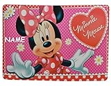 3-D Unterlage Disney Minnie Mouse - mit Wunschnamen - Tischunterlage / Platzdeckchen / Malunterlage / Knetunterlage - Mickey Maus Pluto Donald