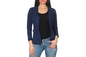MALITO MORE THAN FASHION Malito Donna Classico Blazer Basic-Look Jersey Giacca 1654