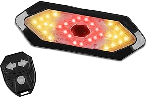 ZVD Bike Rear Light, Safety Warning Bike Indicator Lights, Usb Rechargeable Rear Bike Light With Horn For All Mountain Road Bikes, Bike Accessories