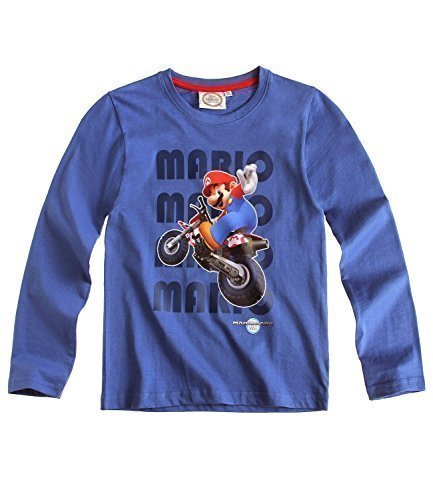 Super Mario Bros Long Sleeve T-Shirt blue (5 yrs)