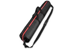UTEBIT Stativtasche 100cm Verdickung Lampenstativ Tasche Wasserdicht Doppelter Reißverschluss Dicke Polster Light Stand Bag aus 1680D Oxford mit 80-140CM Tragegriff für Stativ, Lichtstativ