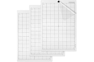 VOHESEA Lot de 3 tapis de découpe pour Silhouette Portrait - Poignée standard - Tapis de découpe auto-cicatrisant - Antidérapant - Avec grille de mesure - Pour artisanat, couture, scrapbooking - 22,3