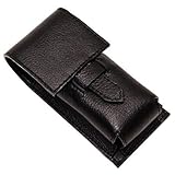 Genuine Leather Shaving Brush Protective/Travel Case