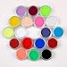Fashion gallery Nail Acrylic Powder Liquid 18 Colors Diy Colourful Dust Set For 3d Art Mold Crystal Brush Coloured carving powder Freeshipping