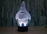 SmartEra® USB Powered 7 Farben Erstaunlich SpongeBob Freunde Patrick Star optische Täuschung 3D Glow LED Lampen Art Skulptur produziert einzigartige Lichteffekte - 2