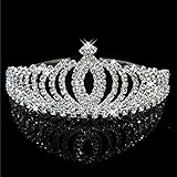 Fashion Stylish Rhinestones Princess Crown Headband diamond Hair Wedding Tiara Bride Prom