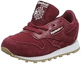  Reebok Cl Leather Estl, Zapatillas de Estar por casa Bebé Unisex, Rojo (Urban Maroon/White 000), 21.5 EU